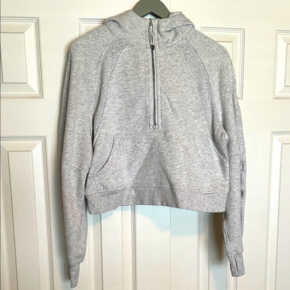 Lululemon Gray Scuba Half-Zip Hoodie, size XS/S - Picture 1 of 5